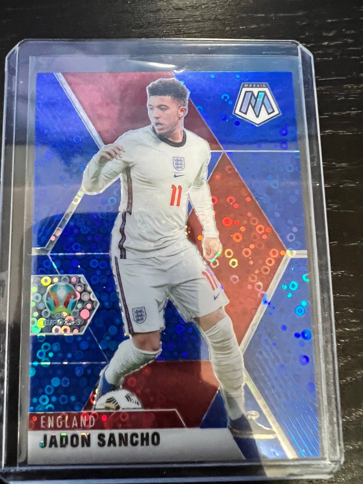 Jadon Sancho Blue Mosaic Prizm /99