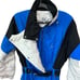 NILS Ski Suit Women 10 Blue White Full Body Gorpcore Winter Outdoor 90s Vintage
