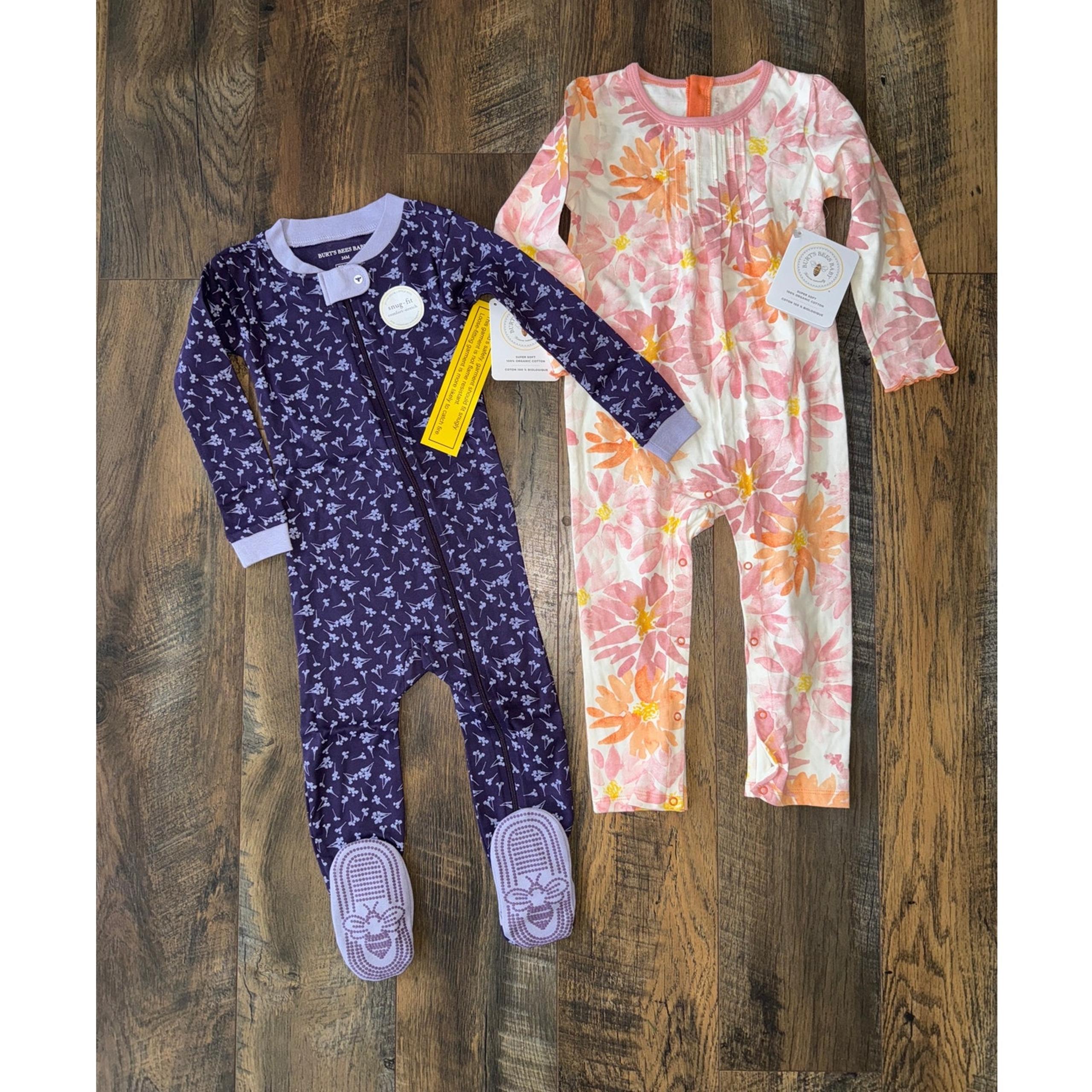 NWT 2 Pair of BURT'S BEES BABY Organic Cotton Pajamas - 24m/2T