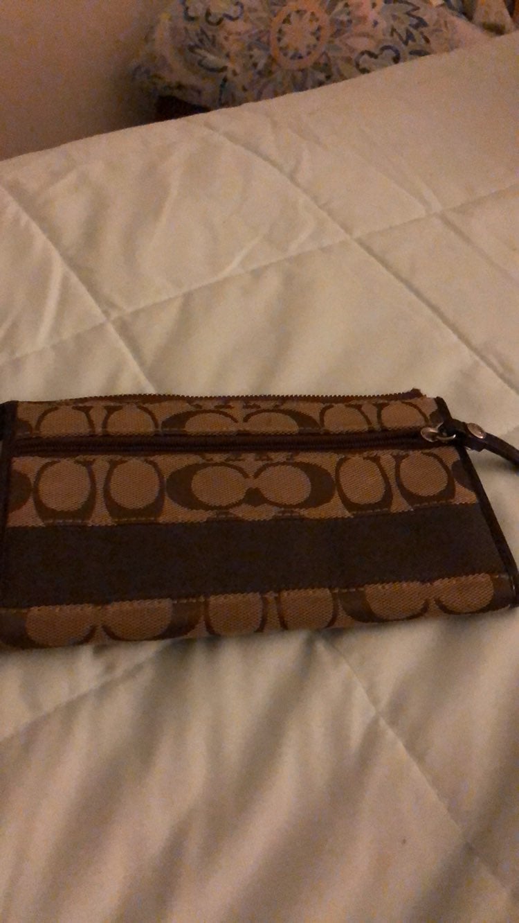 Coach large wristlet