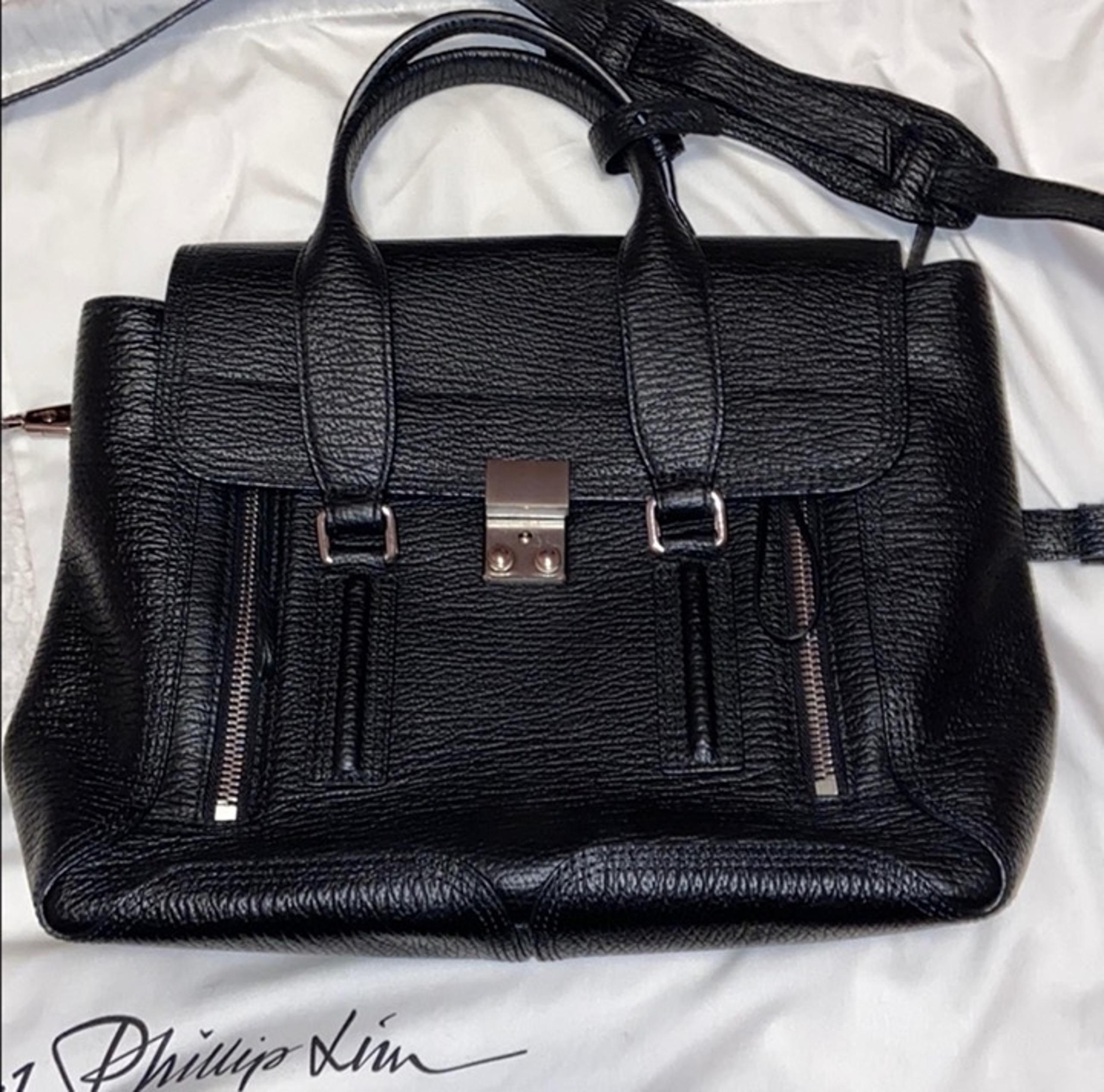 3.1 Phillip Lim Pashli Medium Satchel Handbag Black LIKE NEW