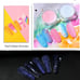 12 colors sugar nail art glitter powder