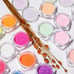 12 colors sugar nail art glitter powder