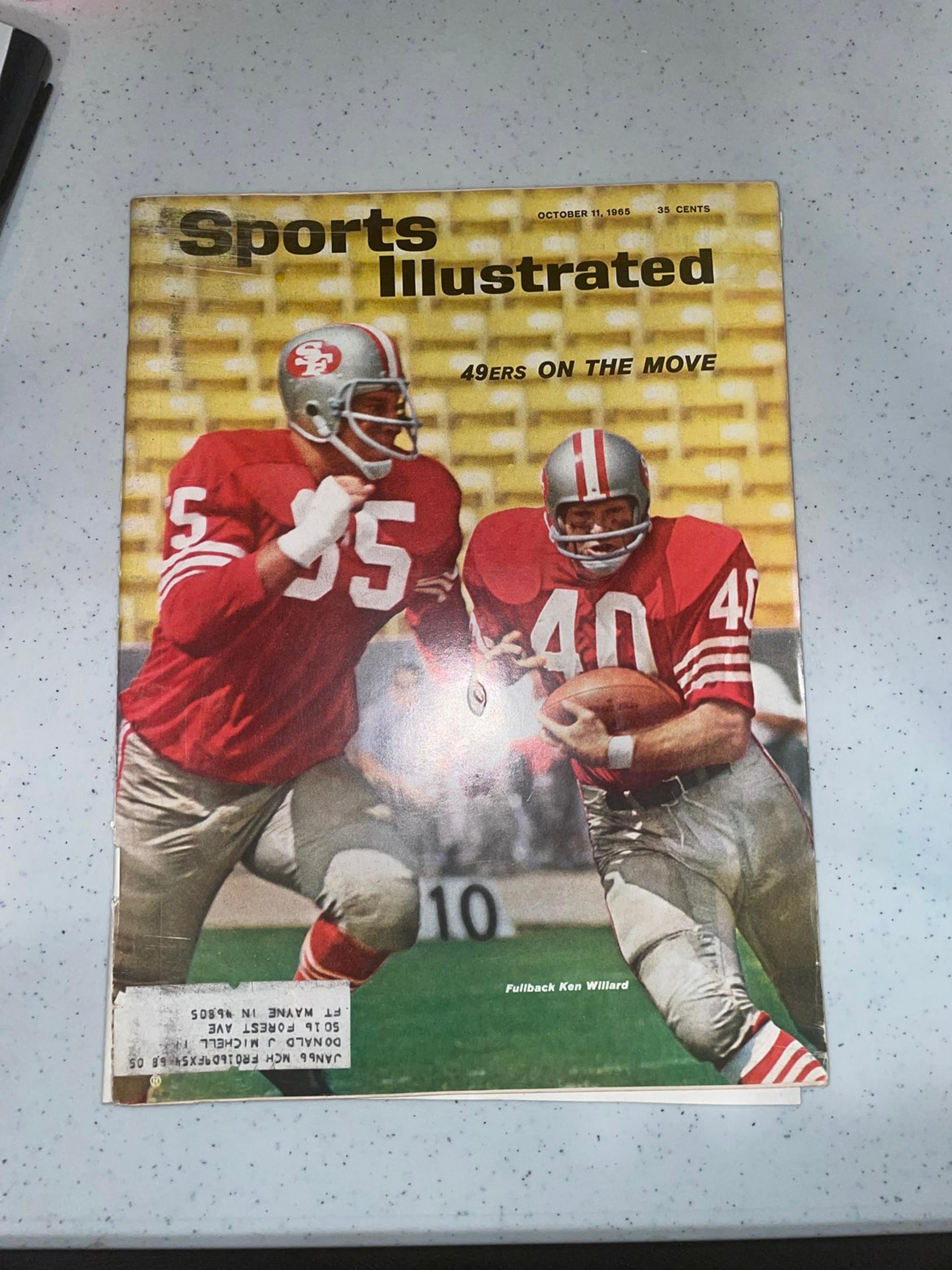 Sports Illustrated October 11, 1965 Vintage Magazine Ken Willard 49ers Football