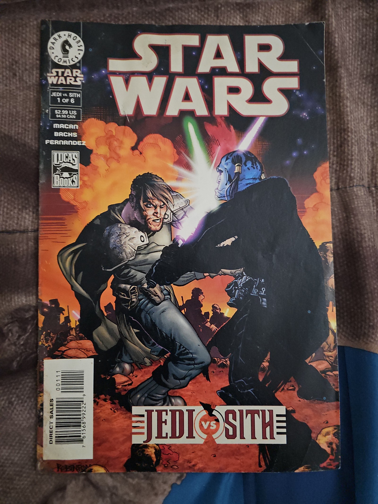 Star Wars jedi vs sith comic book
