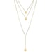 Fashion layered long necklace Coin pendant Necklace Chain ornament Necklace for