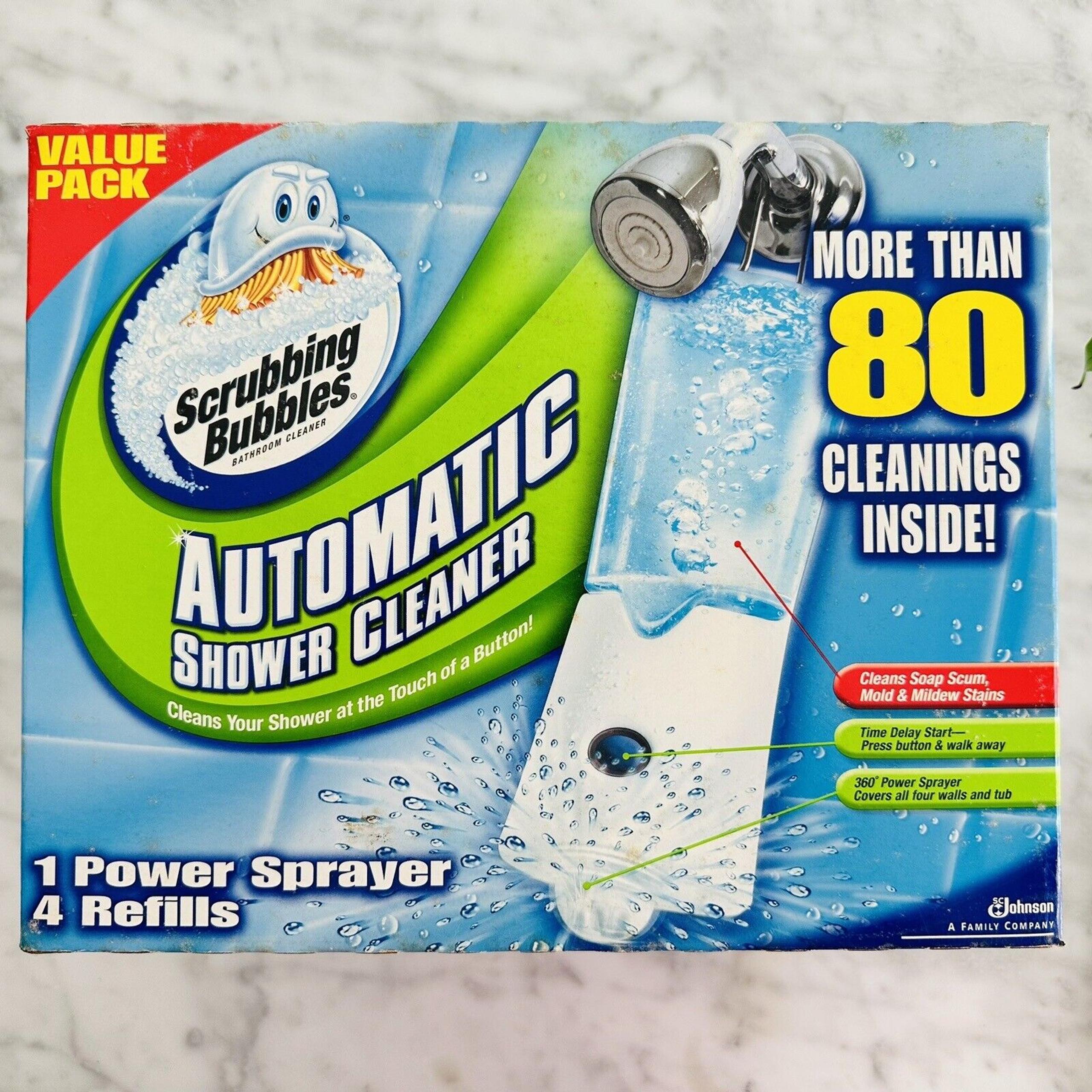 Scrubbing Bubbles Automatic Shower Cleaner Kit with (4) 34 oz. Bottles NEW Box