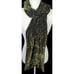 Vintage Fairycore Green Leaf Double Sided Velvet Burnout Scarf