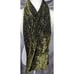 Vintage Fairycore Green Leaf Double Sided Velvet Burnout Scarf
