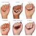 112 Glamnetic Nail Lover's Gift Set 6 press-on nails & 1 brush-on nail glue NEW