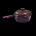 Corning Visions 2.5L Cranberry Glass Pan & Lid Non Stick Vintage Pyrex Cookware