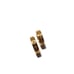 Gold vintage cross hip-hop ring