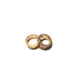 Gold vintage cross hip-hop ring