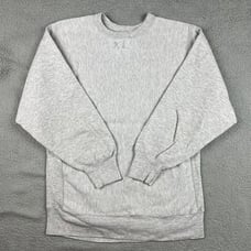 Vintage Champion Sweater Mens XL Grey Blank Reverse Weave Warmup Made In USA