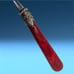 Vtg Lot 19 x EME Napoleon Flatware Pearlized Marble Bordeaux Red Stainless Steel