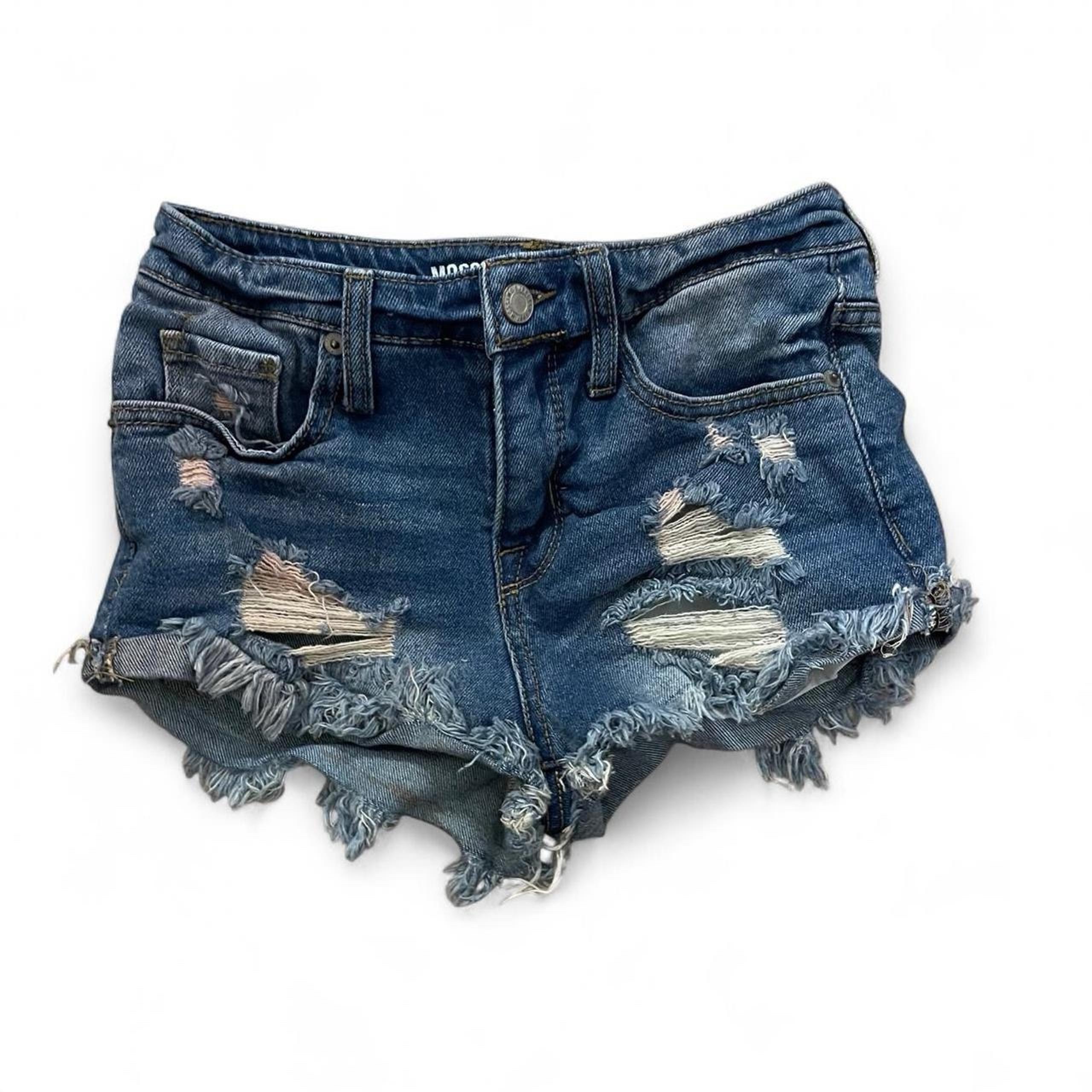 Mossimo distressed denim booty shorts