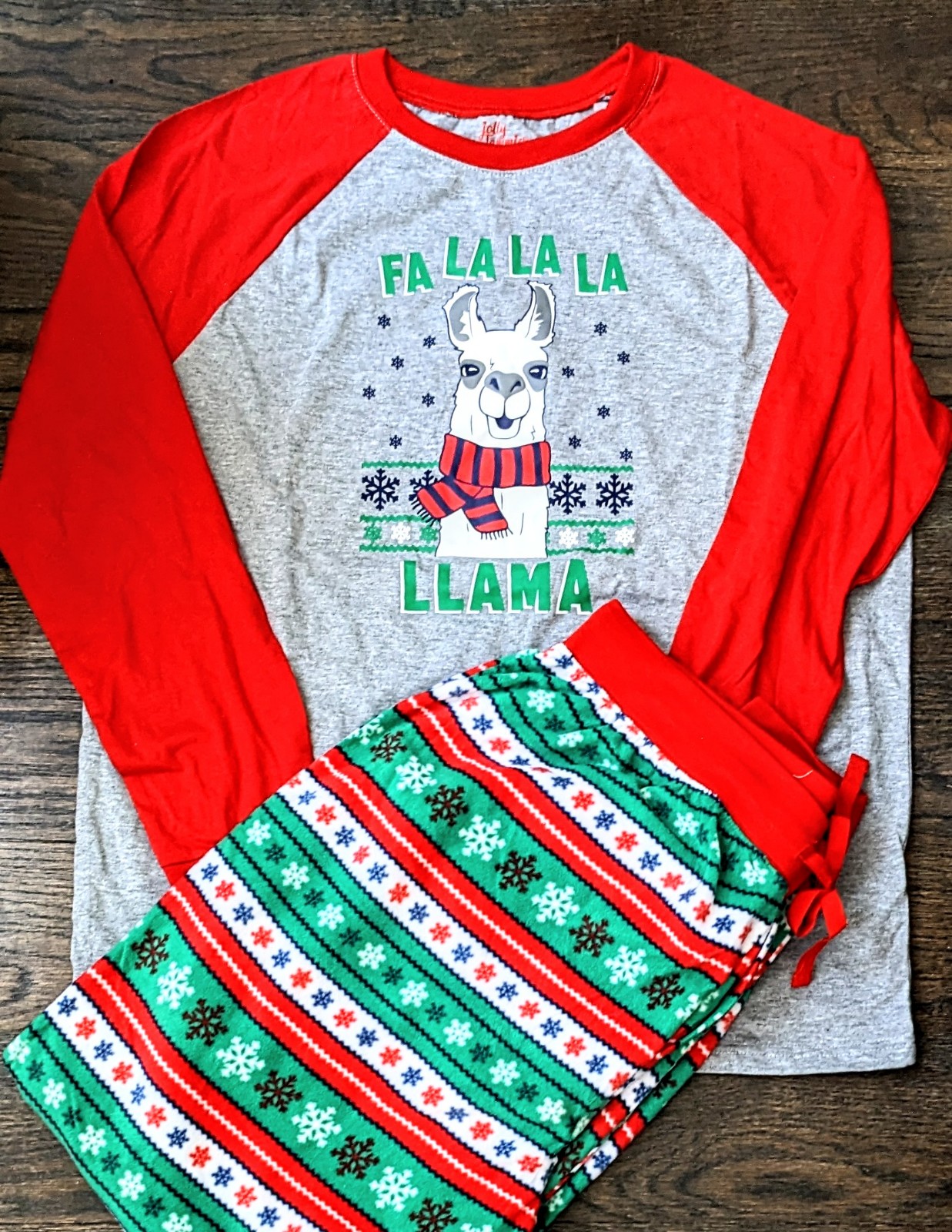 New Men's Large Falalala LLAMA Pajama Set
