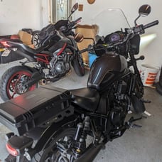 T-Rex racing luggage rack + solid detachable briefcase for Honda rebel 1100