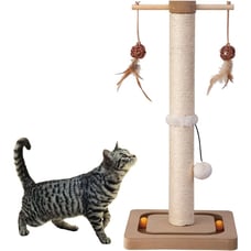 Cat Scratching Post Premium Sisal Scratch Posts with Tracking Interactive