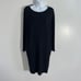 Eileen Fisher Black Viscose Jersey Knit Dress With Pockets Size S