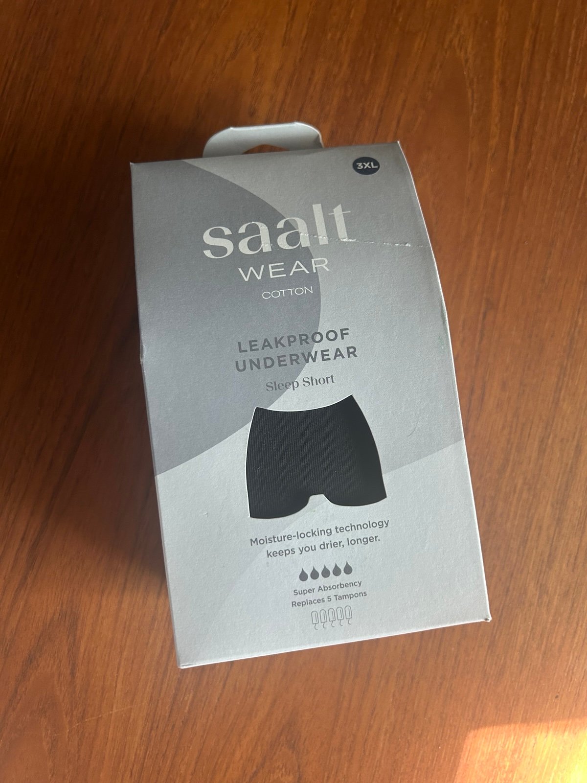 saalt leakproof cotton sleep shorts - 3XL