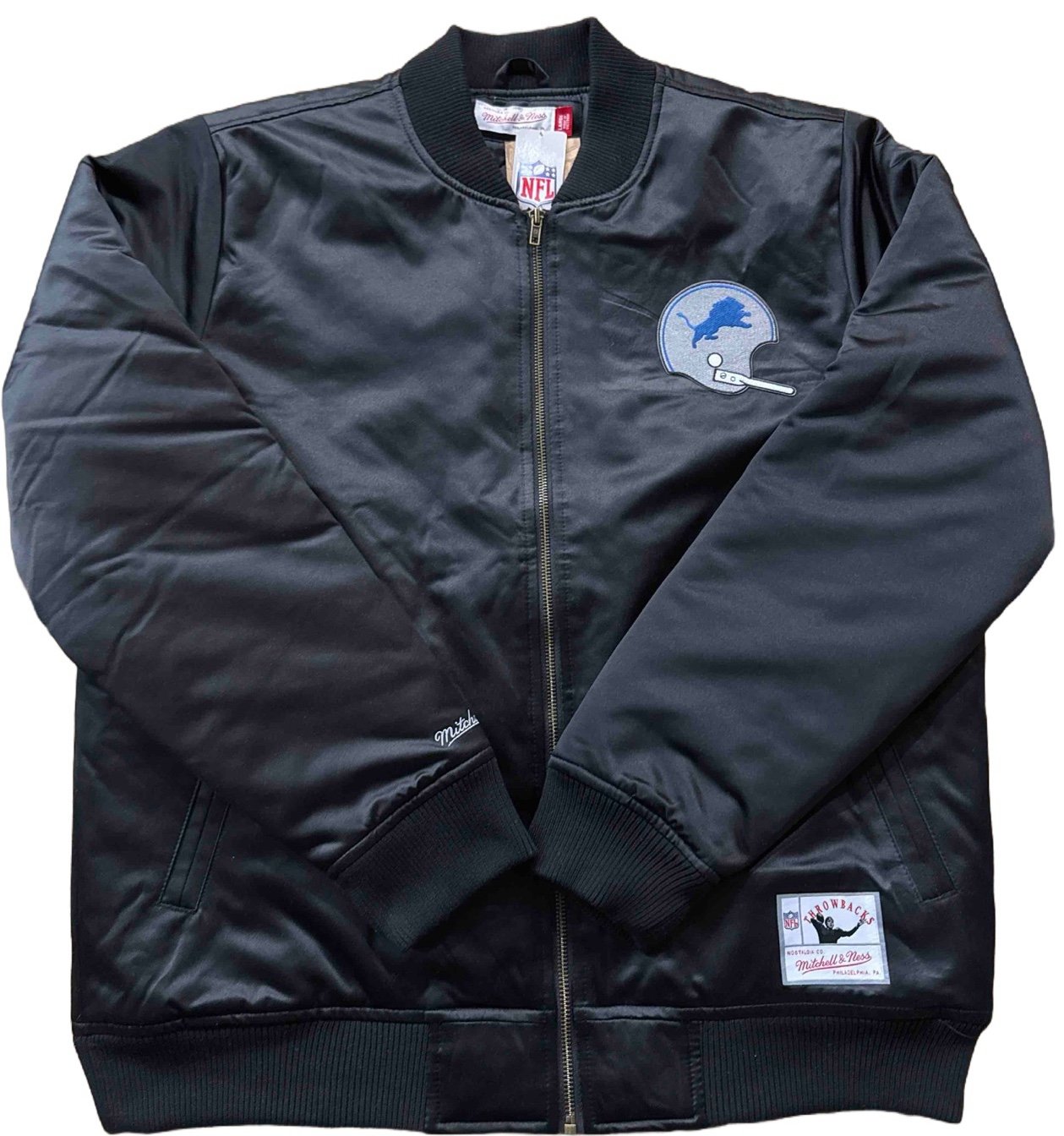 Detroit Lions Mitchell & Ness Bomber Jacket