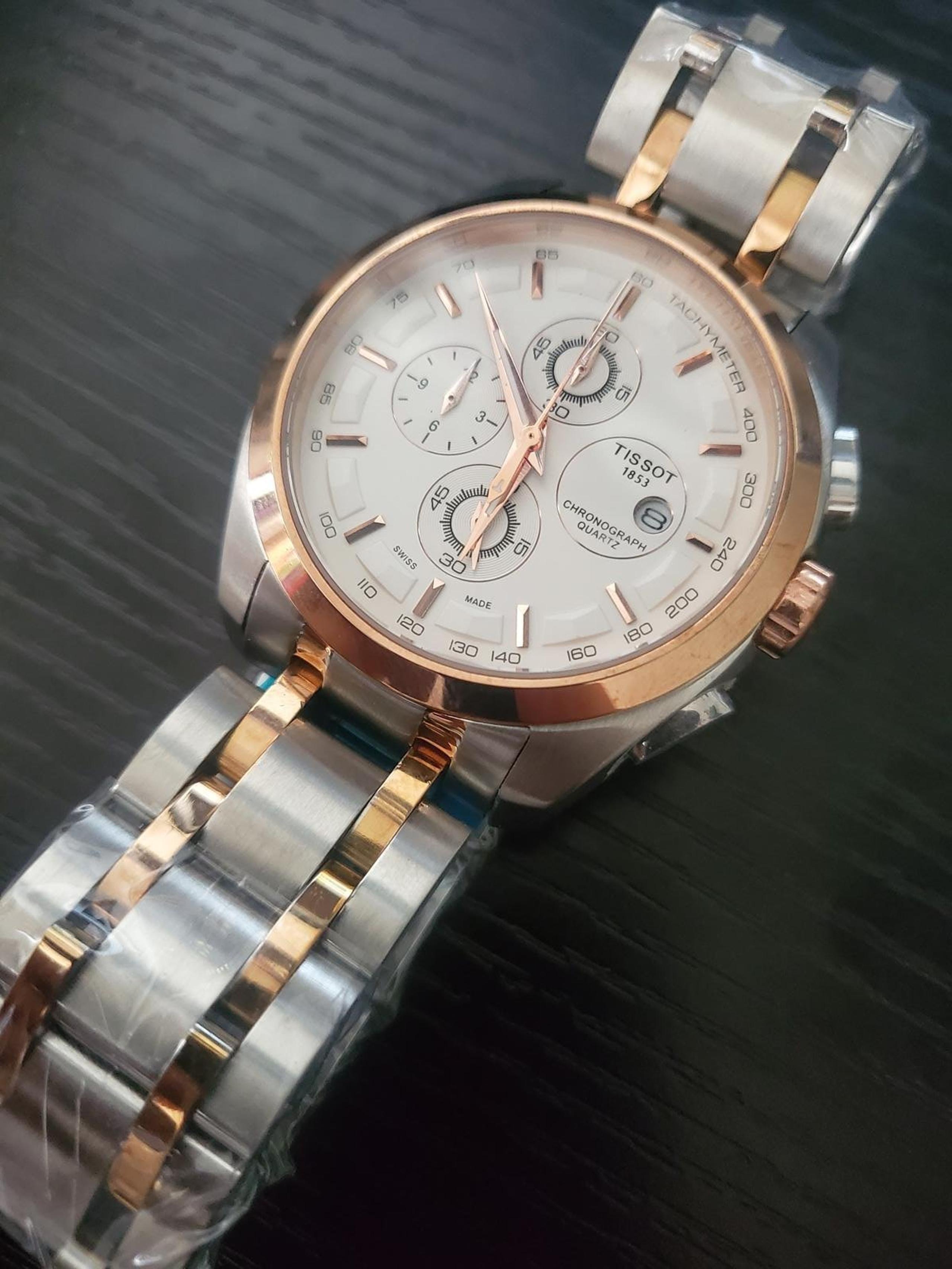 NEW Tissot Couturier Tachymeter Chronograph Rose Gold Men's Watch