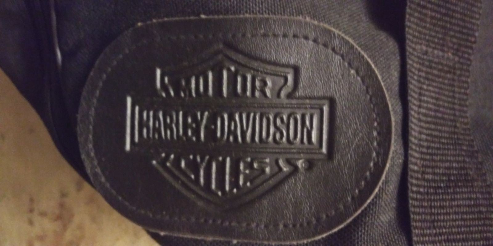 Harley-Davidson Black Duffle Bag w/ Leat