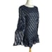 Love Shack Fancy Scarlett Silk Blend Smocked Bodice Navy Mini Dress Size Small