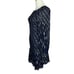 Love Shack Fancy Scarlett Silk Blend Smocked Bodice Navy Mini Dress Size Small
