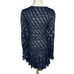 Love Shack Fancy Scarlett Silk Blend Smocked Bodice Navy Mini Dress Size Small