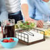 YINMIT Napkin Holder for Table, Farmhouse Napkin Holders with Weighted Arm, Wood