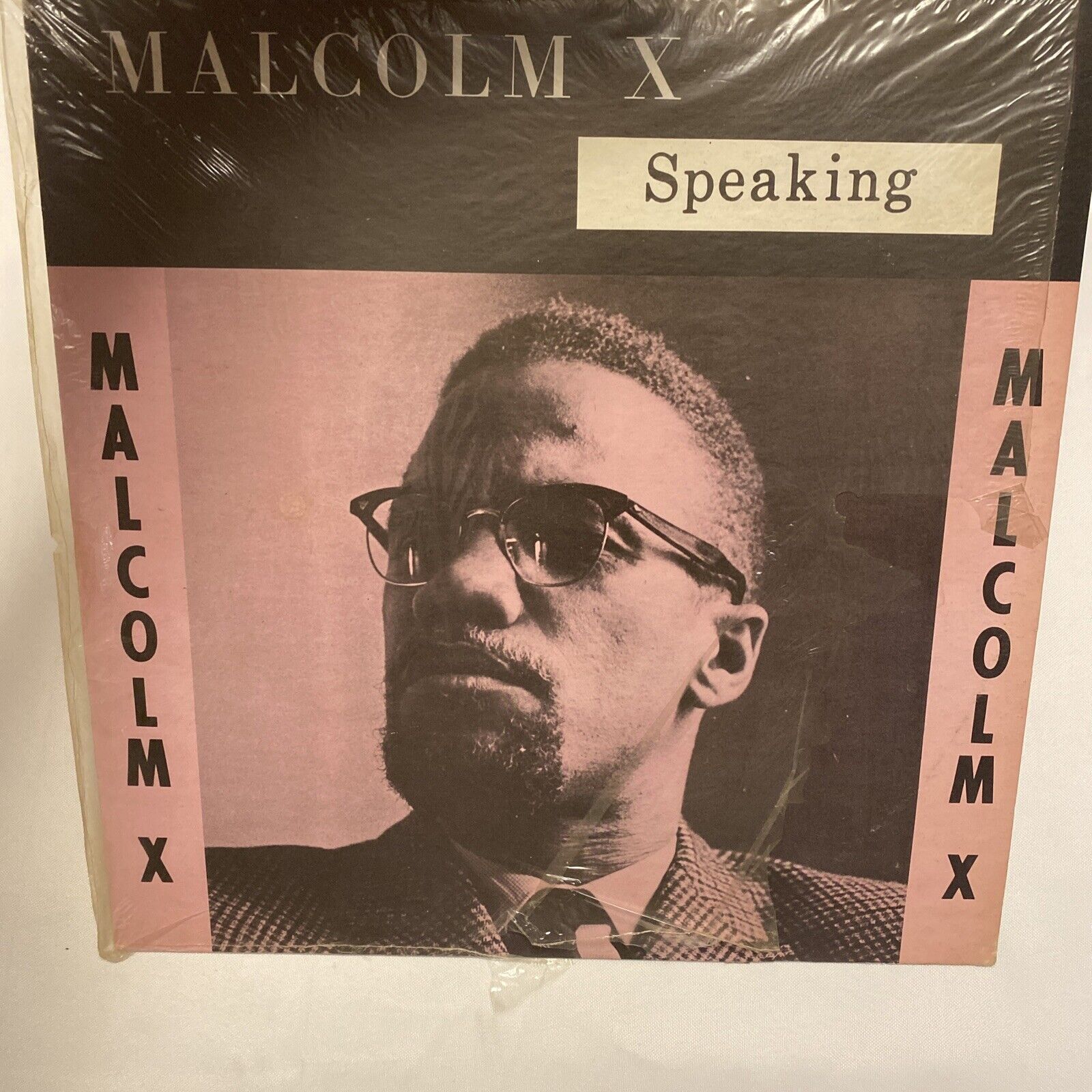 MALCOLM X Speaking ETHNIC LP Rare Vintage