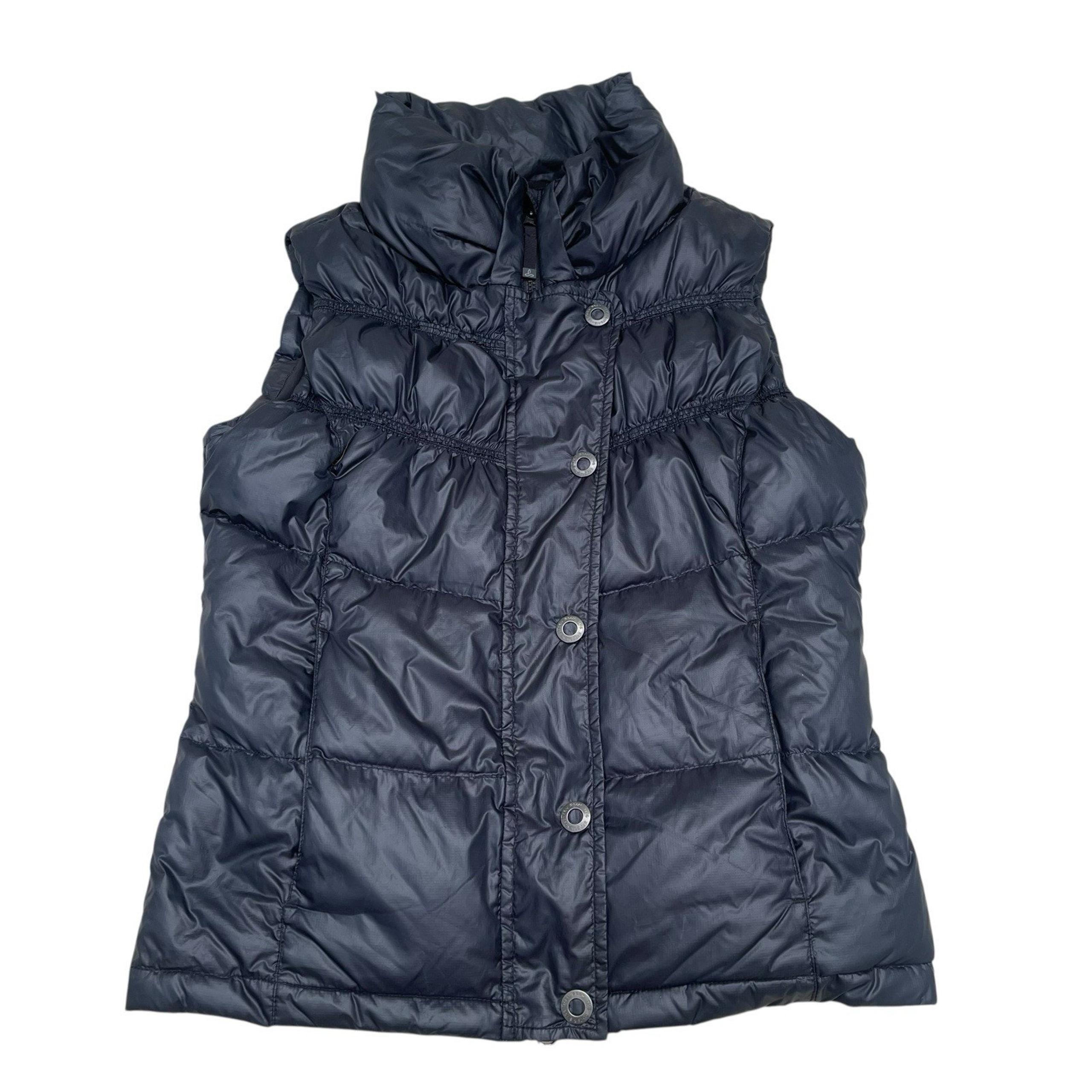 Women’s Black Quilted Down Puffer Vest, Ladies Small - prAna