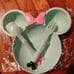 3 Minnie Wheat Straw Plate Sets | 3 Plates, 3 Forks, 3 Spoons | NEW