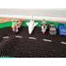 Racetrack Rug for Matchbox Cars Hand Crocheted + Tons of Cars! Batman, Penguin +