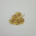 ️Vintage Gold Plated Leaf w/Faux Pearl & Rhinestone Accented Brooch