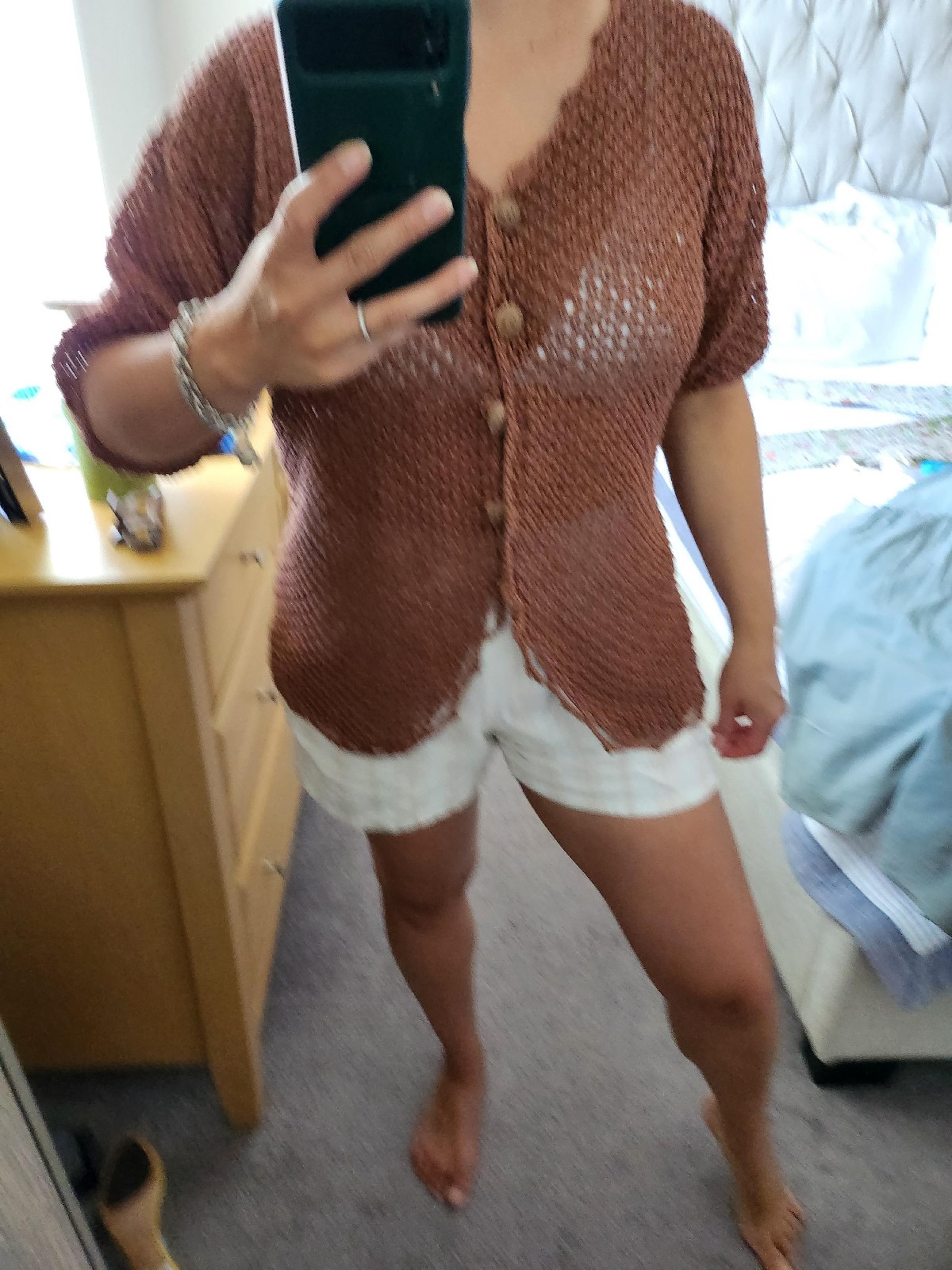 Vintage knit cotton cardigan
