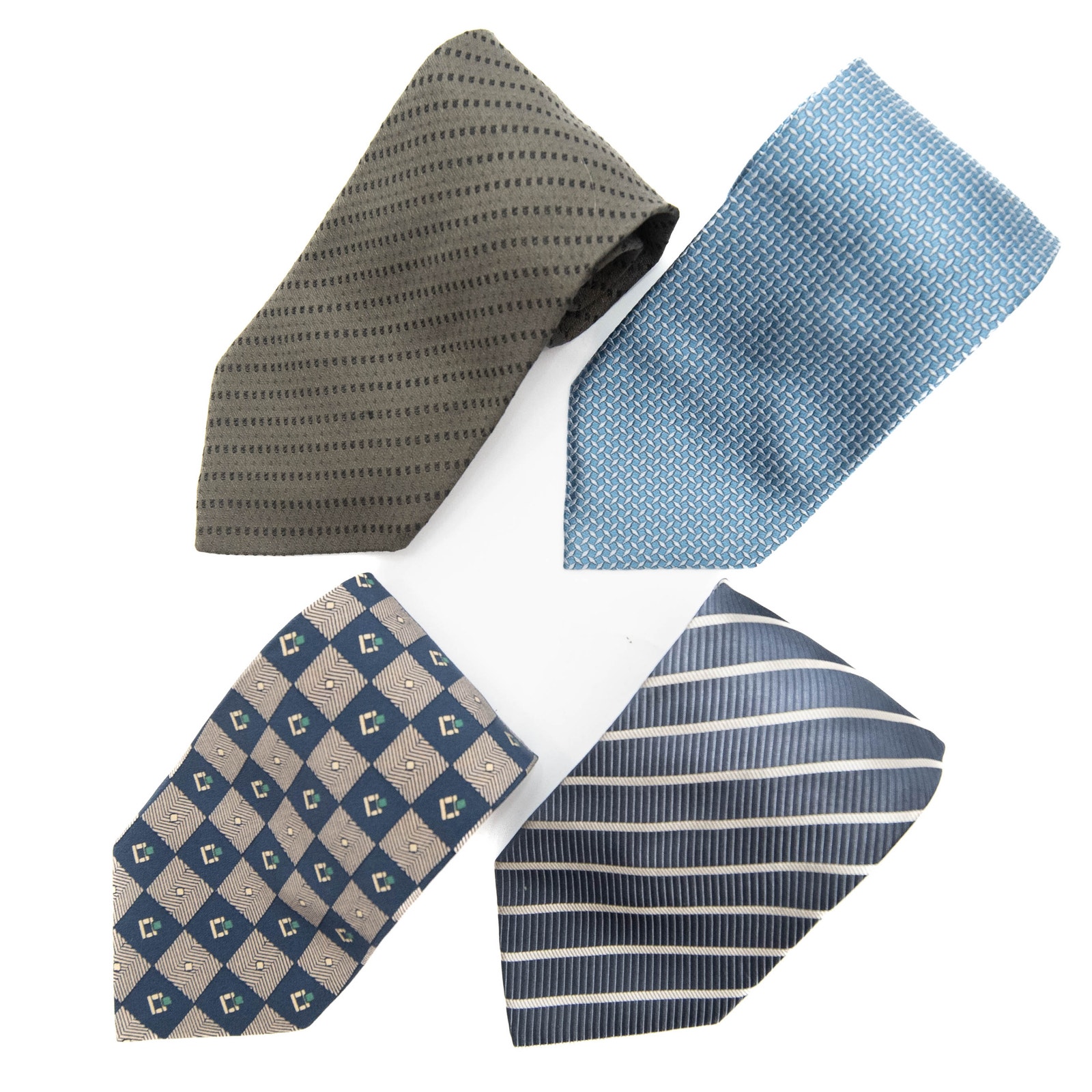 4 Gorgio Armani Contemporary Corporate Silk Neck Ties