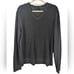 Armani Exchange Men’s Wool Black V-Neck Oversized Long Sleeve Sweater Size M