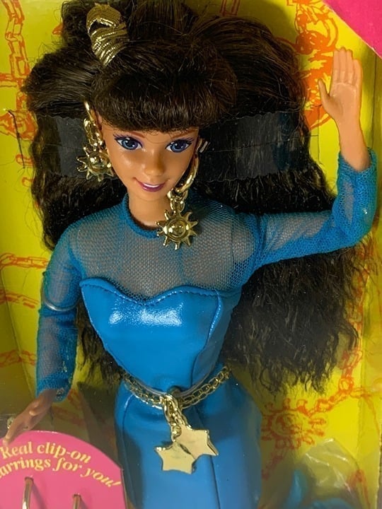 1992 Earring Magic Brunette Barbie Doll