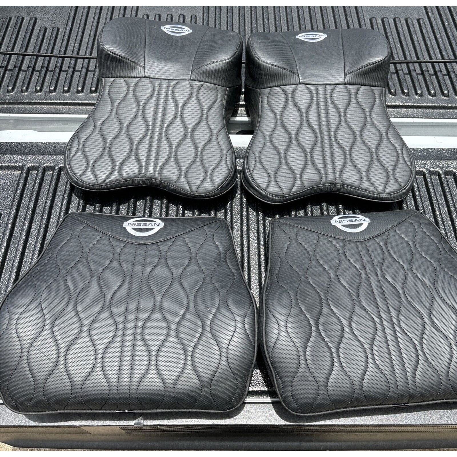 Nissan seat memory foam Lumbar back Support and neck 4 piece set Total