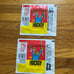 4 1987 Topps NHL Empty Wrappers