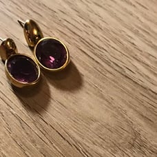 GIVENCHY PURPLE/GOLD EARRINGS WOMENS