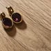 GIVENCHY PURPLE/GOLD EARRINGS WOMENS