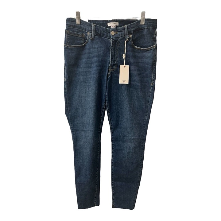 Good American Good Legs Low Rise V-Shape Gap Proof Women's Size 14 Blue Jeans