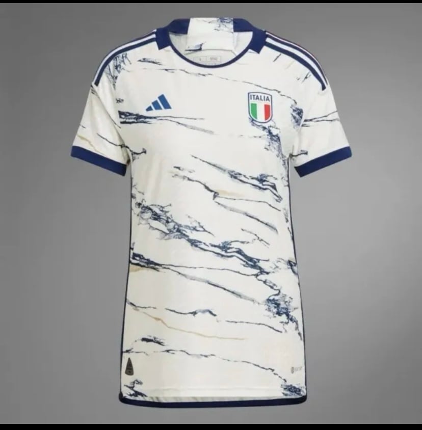 Adidas 2023 Italia Team Italy Authentic Away Soccer Jersey new