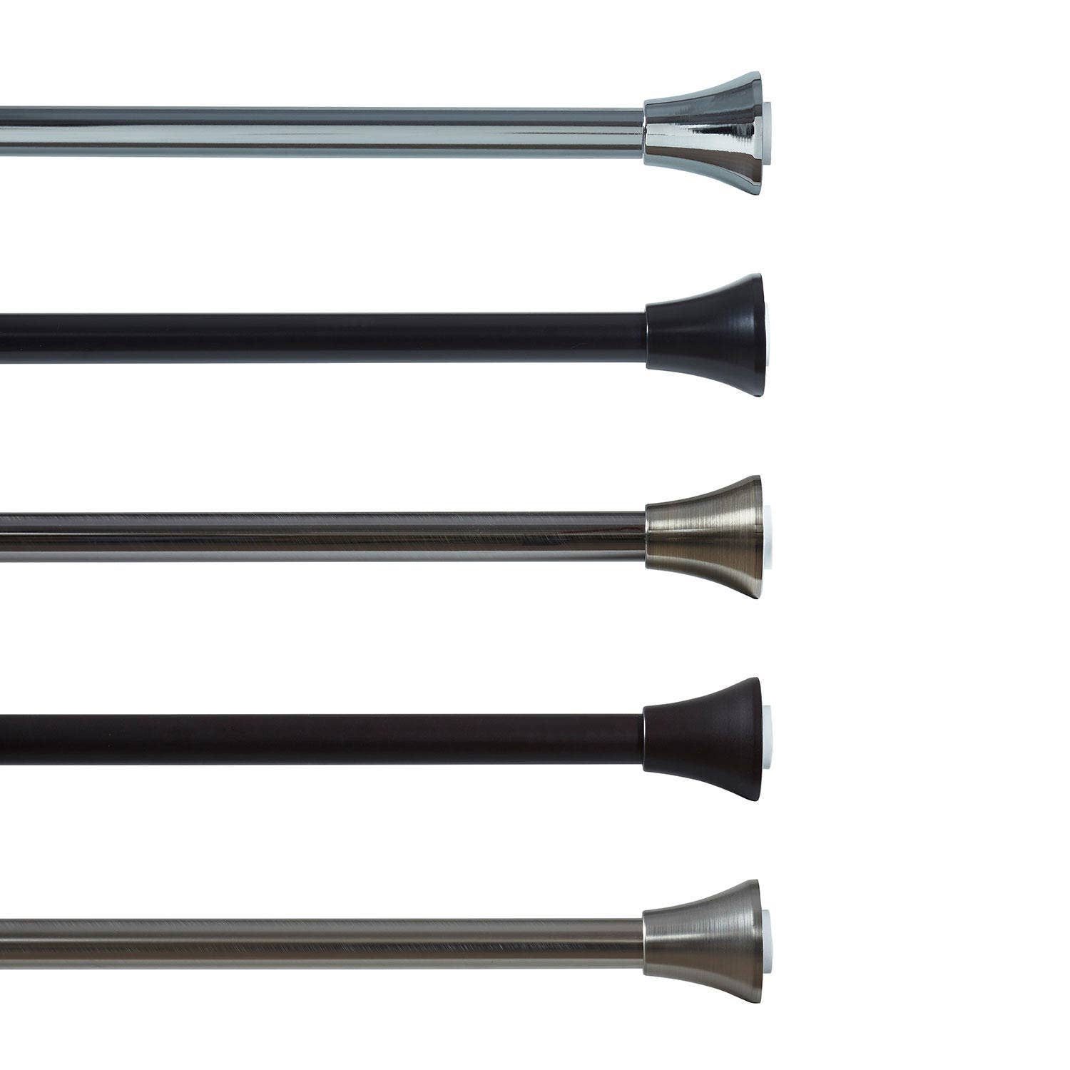 Shower Curtain Rod & 12-Piece Hook Set