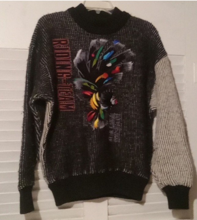 Rare Vintage Kansai Yamamoto Embroidery Parrot Sweater