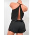 Victorias Secret Supersoft Crochet Trim Sleep Romper black S